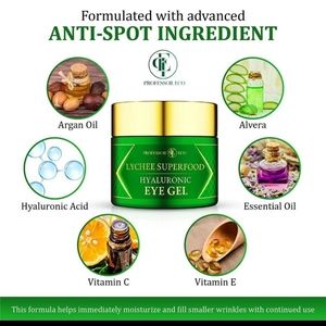 Hyaluronic eye gel for Natural firming Puffiness wrinkles dark circles treatment